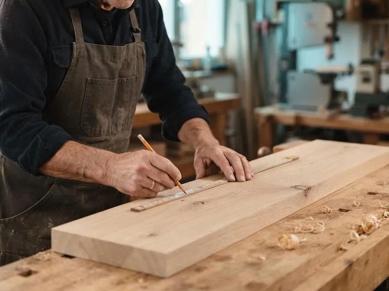 Les mains d’un artisan travaillant le bois dans son atelier